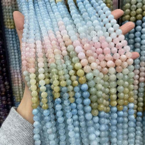 Gemstone Jewelry Beads, Morganite, Round, DIY & different size for choice, more colors for choice, Sold By Strand