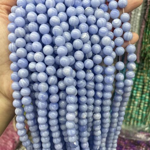 Natural Purple Agate Beads, Round, DIY & different size for choice, more colors for choice, Sold By Strand