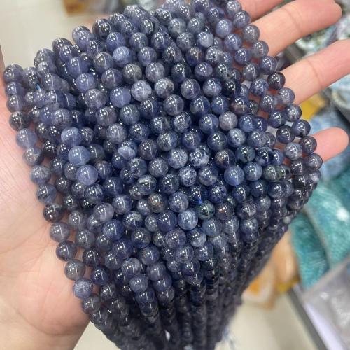 Gemstone Jewelry Beads, Iolite, DIY & different size for choice, more colors for choice, Sold By Strand