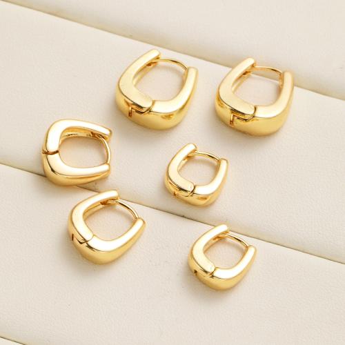 Brass Leverback Earring three pieces & fashion jewelry & for woman gold Sold By Set