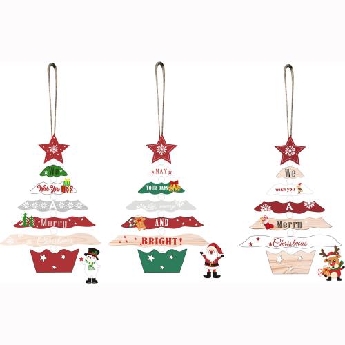 Christmas Decoration, three-ply board, with Linen, Christmas Design & different styles for choice, Sold By PC