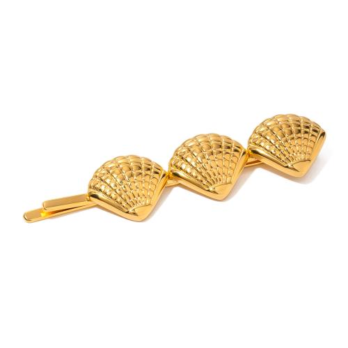 Barrette, Acier inoxydable 304, bijoux de mode & pour femme, Or, Vendu par PC