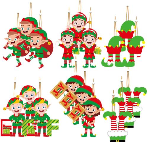 Christmas Decoration, three-ply board, 12 pieces & Christmas Design & different styles for choice, Sold By Box