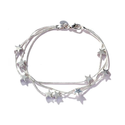 Brass Bracelet & Bangle, plated, different styles for choice & for woman, silver color, Sold By PC