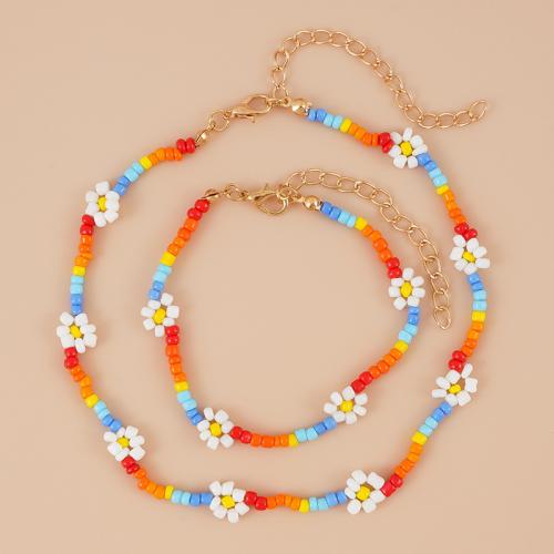 Tibetan Style Jewelry Sets, with Seedbead, different styles for choice & for woman, multi-colored, Sold By PC