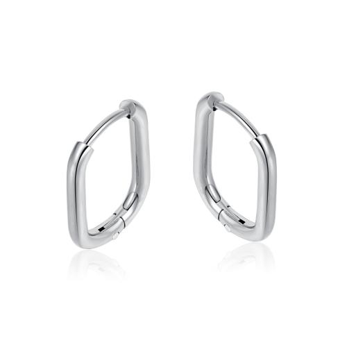 Titanium Steel  Earring, plated, different size for choice & for woman, more colors for choice, Sold By Pair