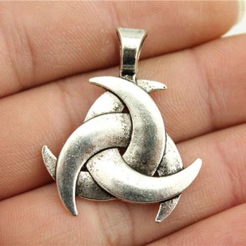 Zinc Alloy Pendants antique silver color plated DIY Sold By PC