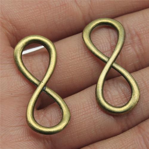 Infinity Tibetan Style Connector, antique bronze color plated, DIY & 1/1 loop, Sold By PC