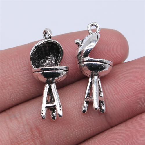 Tibetan Style Pendants, antique silver color plated, DIY, 26x11mm, Sold By PC