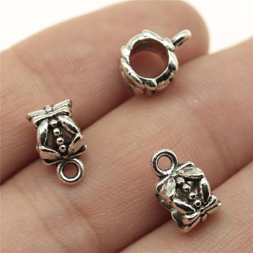 Zinc Alloy Bail Beads antique silver color plated DIY Sold By PC