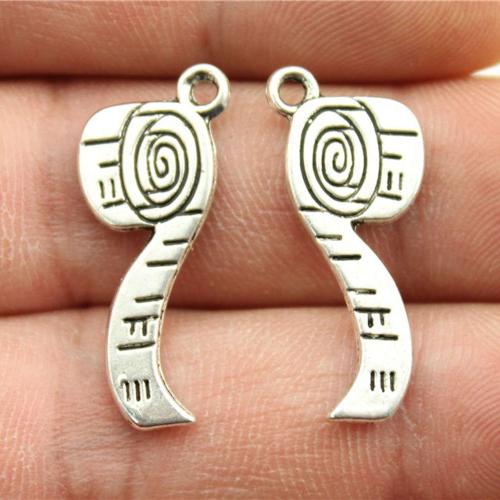 Tibetan Style Pendants, Paper Roll, antique silver color plated, DIY, 27x11mm, Sold By PC