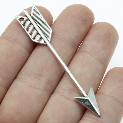 Zinc Alloy Pendants Arrow plated DIY Sold By PC