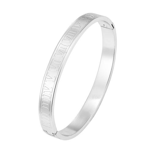 Titanium Steel Bracelet & Bangle fashion jewelry & for man Inner Approx 60mm Sold By PC