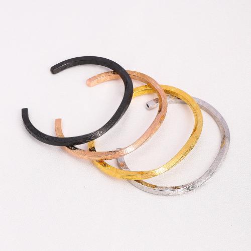 Stainless Steel Bangle, 304 Stainless Steel, fashion jewelry & Unisex, more colors for choice, Sold By PC