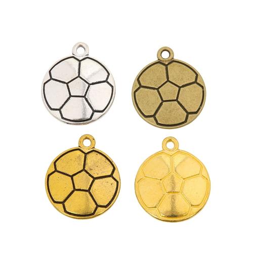 Tibetan Style Pendants, Football, plated, DIY, more colors for choice, nickel, lead & cadmium free, 22x18x3mm, Approx 100PCs/Bag, Sold By Bag