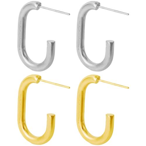 Stainless Steel Stud Earrings 304 Stainless Steel Vacuum Ion Plating fashion jewelry & for woman Sold By Pair