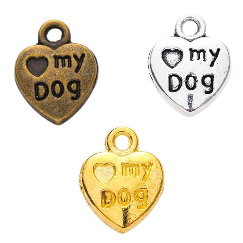 Zinc Alloy Heart Pendants plated DIY nickel lead & cadmium free Approx Sold By Bag