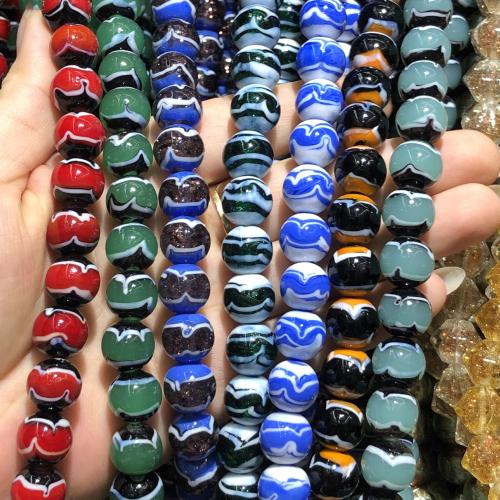 Fashion Glass Beads, Round, DIY & different size for choice, more colors for choice, 12mm, Sold By Strand