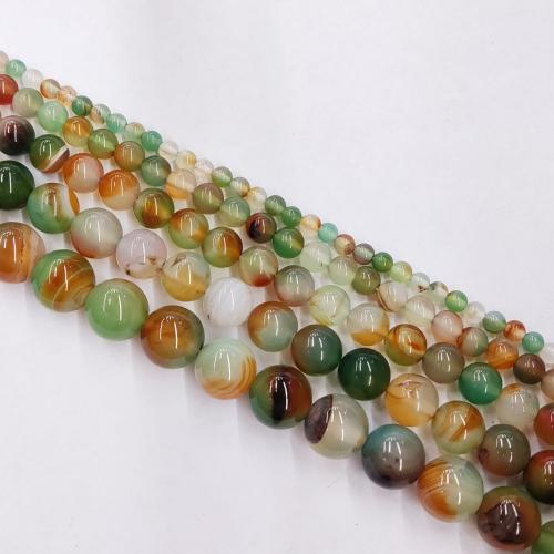 Agate Beads, Malachite Agate, Round, DIY & different size for choice, more colors for choice, Sold By Strand