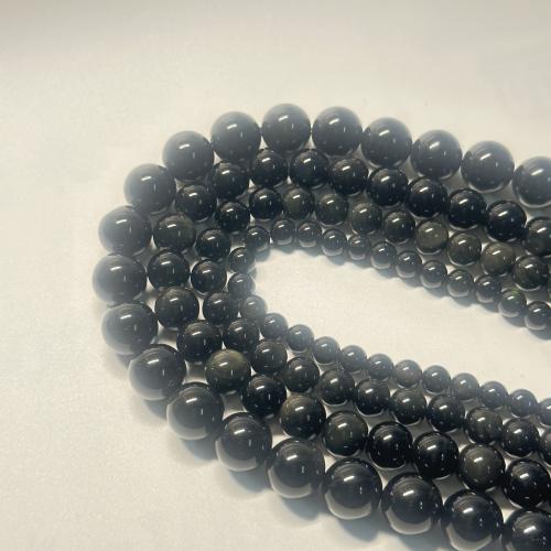 Gemstone Jewelry Beads, Rainbow Obsidian, Round, DIY & different size for choice, more colors for choice, Sold By Strand