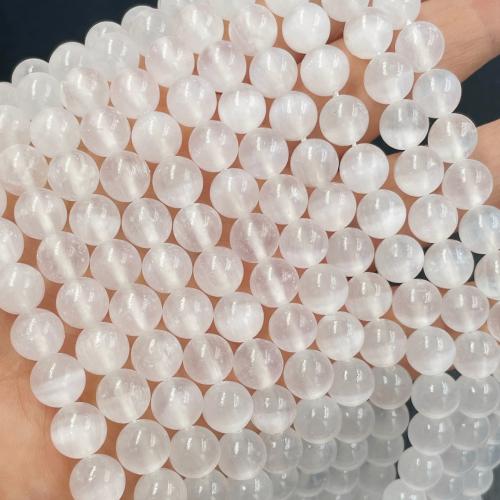 Gemstone Jewelry Beads Gypsum Stone Round DIY Sold By Strand