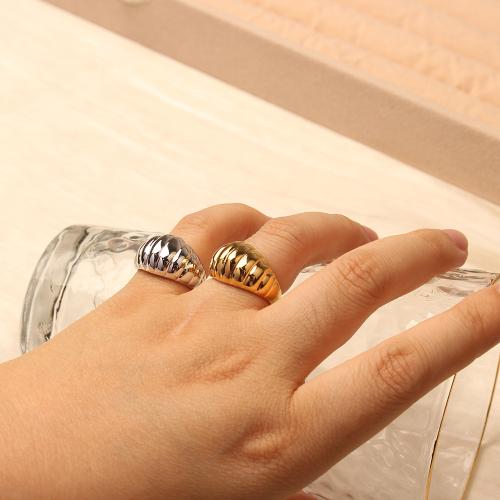 Titanium Steel Finger Ring, plated, fashion jewelry & different size for choice, more colors for choice, Sold By PC