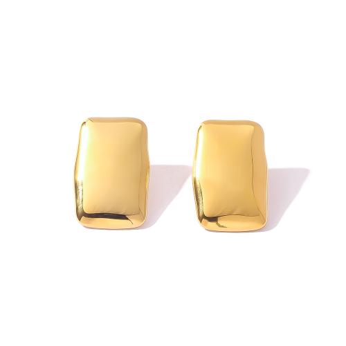 Stainless Steel Stud Earrings 304 Stainless Steel plated fashion jewelry Sold By Pair