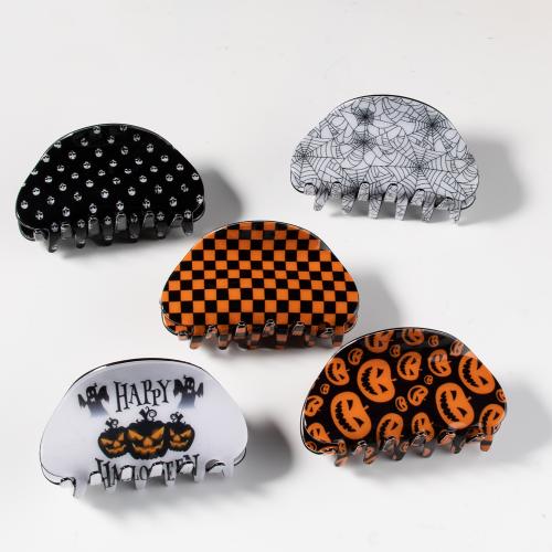 Hair Claw Clips, PVC Plastic, handmade, Halloween Design & different designs for choice & for woman, Sold By PC