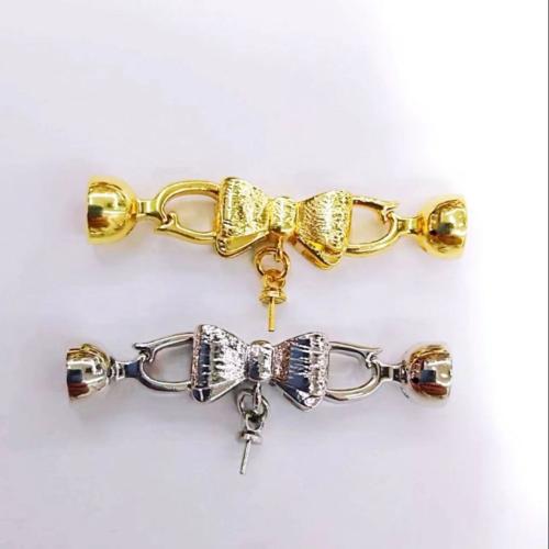 Brass Jewelry Clasps, plated, DIY, more colors for choice, 39.30x15.75mm, Sold By PC