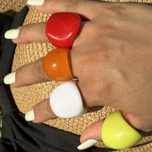 Resin Finger Ring, different size for choice & for woman, more colors for choice, Sold By PC