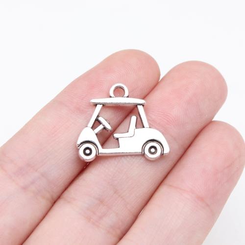 Vehicle Shaped Zinc Alloy Pendants antique silver color plated DIY Sold By PC