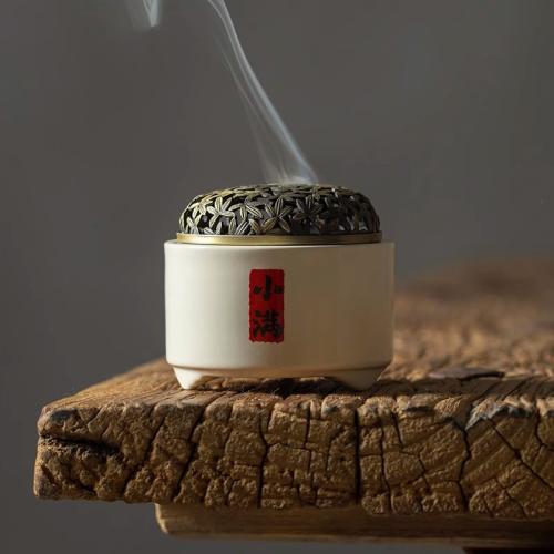 Porcelain Incense Burner, handmade, for home and office & durable & different designs for choice, 82x68mm, Sold By PC