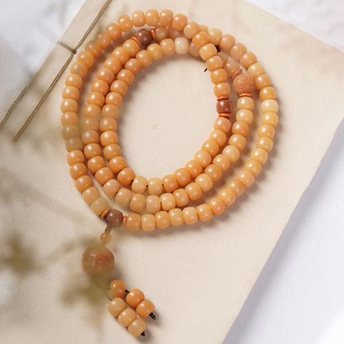 Handgelenk Mala, Bodhi Holzperlen, Modeschmuck & unisex, Länge ca. 70 cm, verkauft von PC