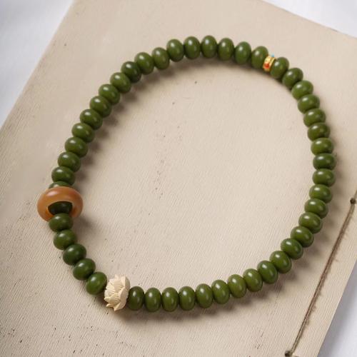 Pulsera Mala, Bodhi verde, Joyería & unisexo, longitud:aproximado 33 cm, Vendido por UD