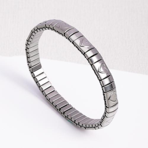 Stainless Steel Jewelry Bracelet, 304 Stainless Steel, fashion jewelry & for woman, silver color, Sold By PC