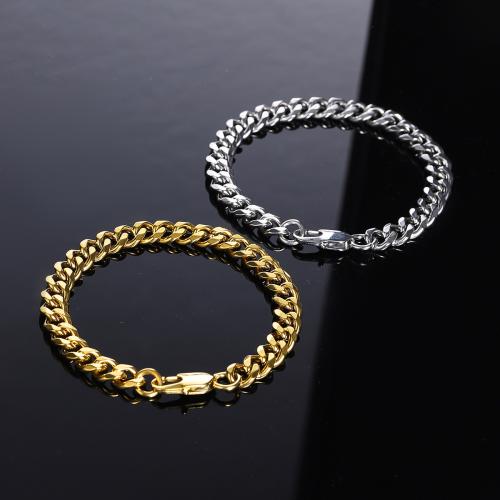 Stainless Steel Jewelry Bracelet, 304 Stainless Steel, fashion jewelry & different length for choice & Unisex, more colors for choice, Sold By PC