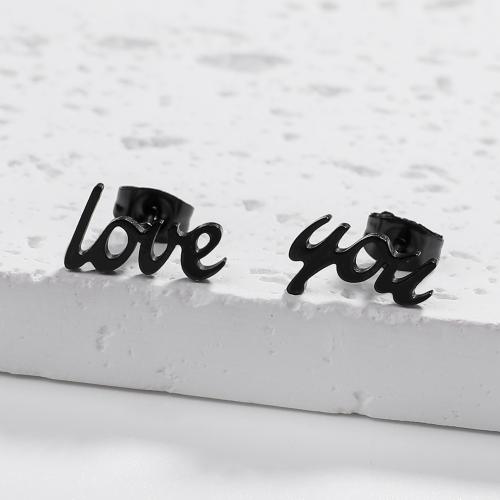 Stainless Steel Stud Earrings 304 Stainless Steel fashion jewelry & for woman Sold By Pair