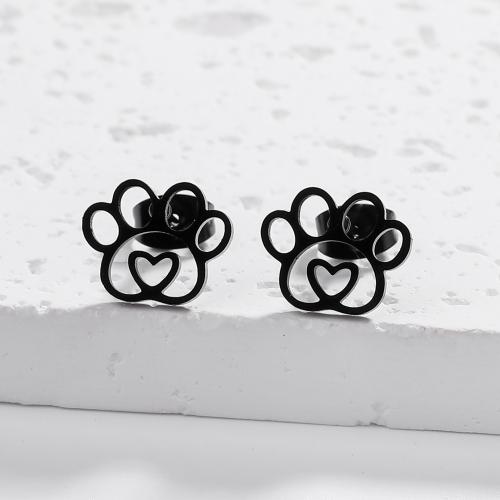 Stainless Steel Stud Earrings 304 Stainless Steel fashion jewelry & for woman Sold By Pair