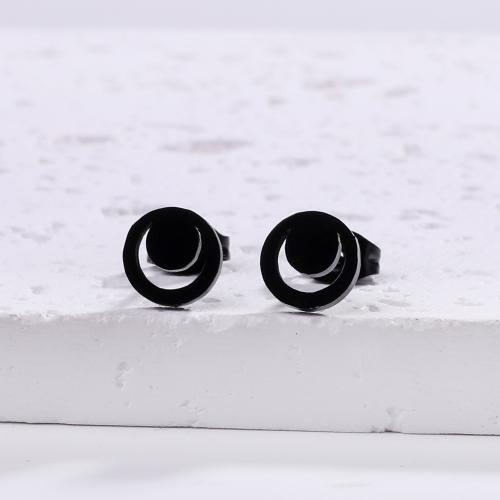 Stainless Steel Stud Earrings, 304 Stainless Steel, fashion jewelry & for woman, more colors for choice, 8x8mm, Sold By Pair