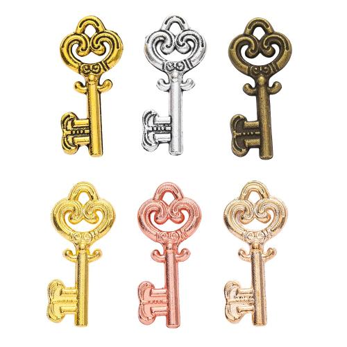 Zinc Alloy Key Pendants plated DIY nickel lead & cadmium free Approx Sold By Bag