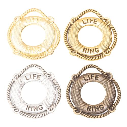 Tibetan Style Pendants, Life Ring, plated, DIY, more colors for choice, nickel, lead & cadmium free, 24x22x1.50mm, Approx 100PCs/Bag, Sold By Bag