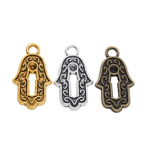 Tibetan Style Hand Pendants, plated, DIY, more colors for choice, nickel, lead & cadmium free, 9.70x17.23mm, Approx 100PCs/Bag, Sold By Bag