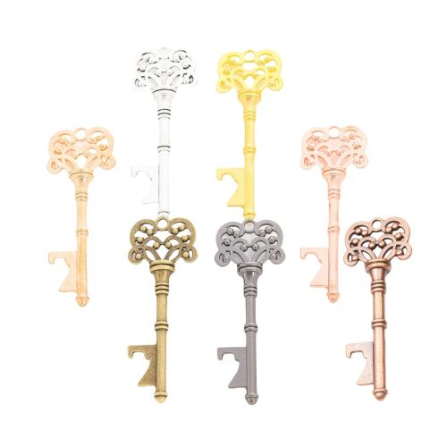 Tibetan Style Key Pendants, plated, DIY, more colors for choice, nickel, lead & cadmium free, 27.02x75.94mm, Approx 100PCs/Bag, Sold By Bag