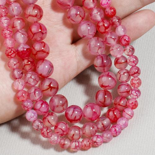 Agate Necklace, Round, DIY & different size for choice, more colors for choice, Sold By Strand