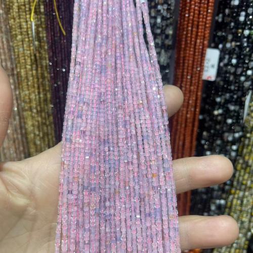 Gemstone Jewelry Beads, Morganite, DIY, purple, 2x2mm, Sold By Strand