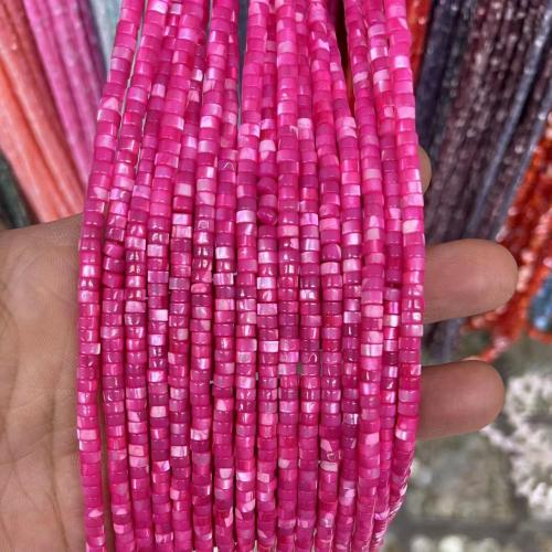 Natural Freshwater Shell Beads, DIY, more colors for choice, 2x4mm, Sold By Strand