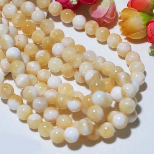 Natural Jade Beads, Pale Brown Jade, Round, DIY & different size for choice, more colors for choice, Sold By Strand