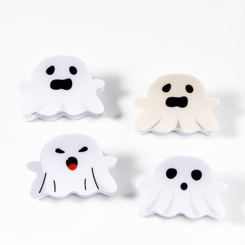 Hair Claw Clips PVC Plastic handmade Halloween Design & for woman Sold By PC