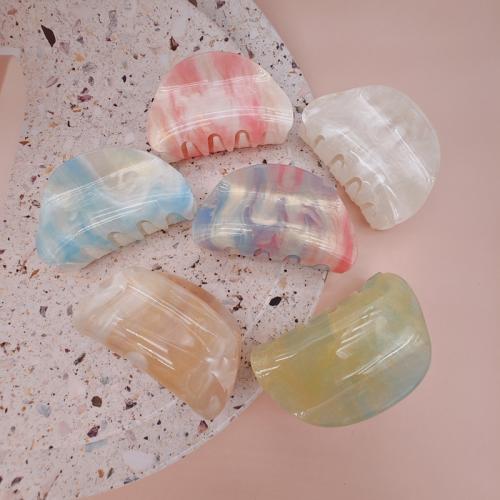 Hair Claw Clips Acrylic handmade gradient color & for woman Sold By PC