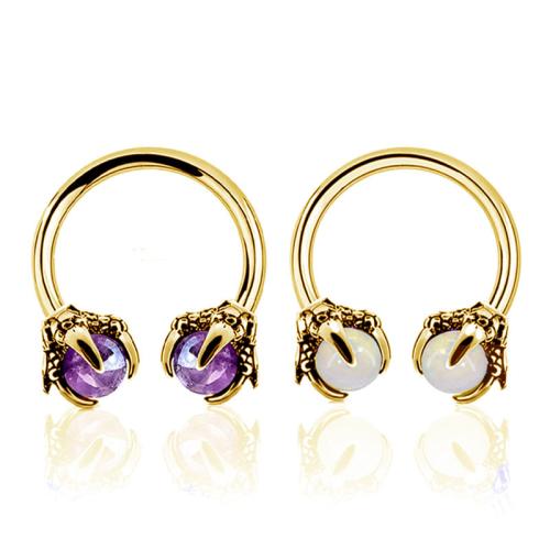 Bijoux de Piercing nez en acier inoxydable, acier inoxydable 316L, unisexe & normes différentes pour le choix & pavé de micro zircon, plus de couleurs à choisir, Vendu par PC